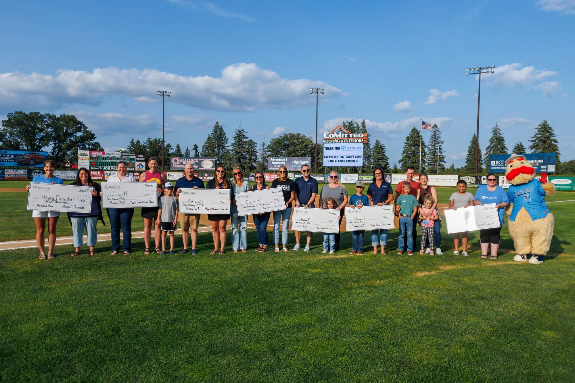July 21 Rox Reading Program Presented by Magnifi with Check Presentation