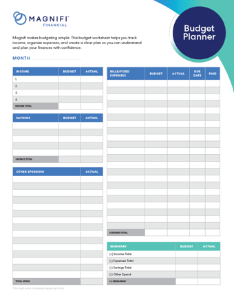 Magnifi Financial Budget Digital