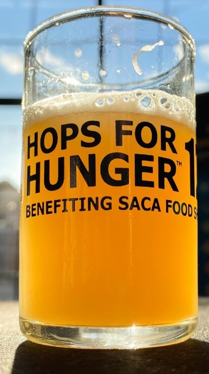 SACA Hops For Hunger Glass