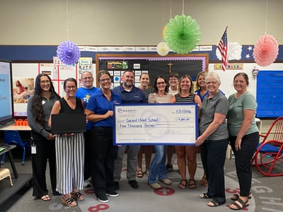 Sacred Heart School Foundation Check